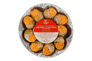 Улитки замороженные оптимальные в раковинах с томатами Mon Gout лоток 150г