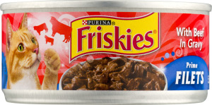 Purina Friskies With Beef In Gravy Prime Filets Cat Food