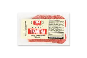 Колбаса из мяса птицы Салями Пикантная Дніпровський м'ясокомбінат п/к 1с кг