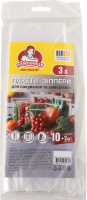 Пакети-зіппери д/пакування та заморозки 3л 25*30см 12шт Помічниця