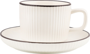 Чашка 220мл з блюдчем кераміка KYYW692