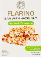 Батончик з фундуком, яблуком та корицею Flarino к/у 132г