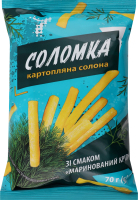 Соломка картопляна 7 70 г зі смаком Маринований кріп