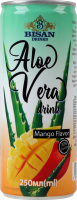 Напій безалкогольний негазований з ароматом манго Aloe vera Bisan Drinks з/б 250мл