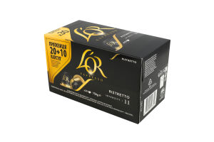 Кава натуральна смажена мелена в капсулах Ristretto Espresso L’OR к/у 156г