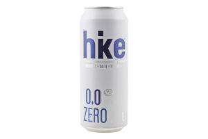 Пиво специальное 0.5л 0.5% безалкогольное светлое пастеризованное Zero Hike ж/б