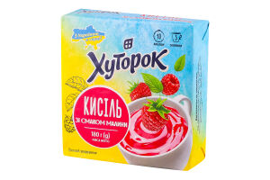 Кисель со вкусом малины Хуторок м/у 180г