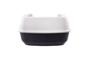 Туалет д/котів деліо сірий пластик з рамкой 38*20*50см Тріксі