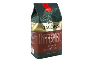 Кава натуральна смажена в зернах Intenso Cafe crema Jacobs м/у 1кг