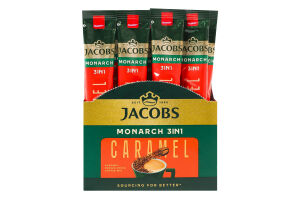 Напій кавовий розчинний зі смаком карамелі 3в1 Jacobs м/у 15г