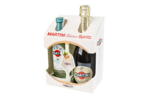 Набір Вермут Bianco білий солодкий 15% 0.5л + вино ігристе Prosecco 11% 0.75л Martini к/у