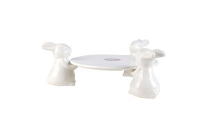 Тарілка Три зайці керамічна в асортименті 986412