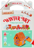 Печенье сахарное Рождественская избушка Delicia к/у 380г