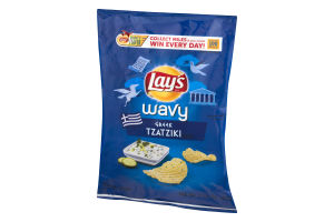 Lay's Wavy Potato Chips Greek Tzatziki