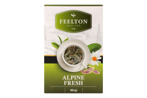 Чай Alpine Fresh зелений крупнолистовий 80г Feelton