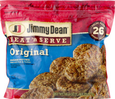 Jimmy Dean Heat N' Serve Sausage Patties Original - 26 CT