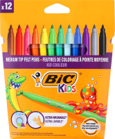Фломастеры цветные Kids Bic 12шт