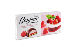 Десерт смак полуниці з вершками Bonjour к/у 232г