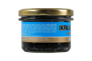 Икра имитированная зернистая черная осетровая пастеризованная 100% Ікорно с/б 200г