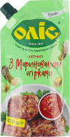 Кетчуп с сахаром и подсластителем С маринованными огурцами Оліс д/п 220г
