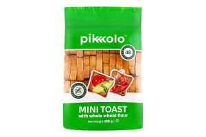 Минитосты из цельнозерновой муки Pikolo м/у 100г