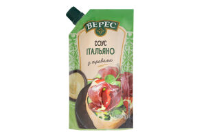 Соус майонезный с травами нестерилизованный Итальяно Верес д/п 200г