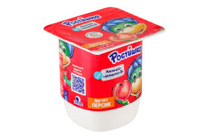 Йогурт 2% с наполнителем Персик Ростишка ст 115г