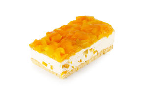 Пляцок Сирний з персиком