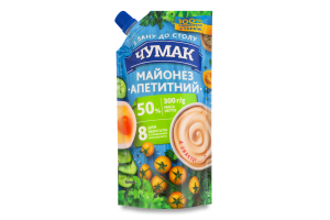 Майонез 50% Аппетитный Чумак д/п 300г