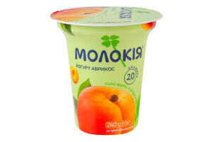 Йогурт 2% Абрикос Молокія ст 240г