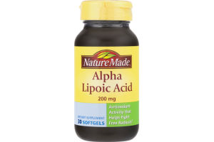 Nature Made Alpha Lipoic Acid Softgels - 30 CT