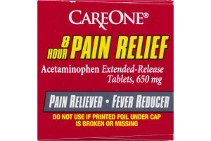 CareOne Pain Relief 650mg Caplets - 50 CT