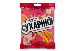 Сухарики пшенично-ржаные Бекон Big pack Jokers м/у 100г