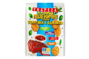 Мини-хлебцы пшеничные Телятина с аджикой Trapeza м/у 90г