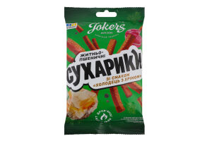 Сухарики ржано-пшеничные Холодец с хреном Jokers м/у 60г