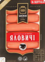 Сосиски говяжьи Di Buffalo Gremio в/c лоток 280г