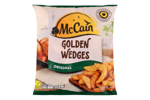 Дольки картофельные быстрозамороженные предварительно обжаренные Original Golden wedges McCain м/у 750г