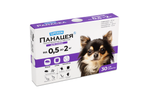 Таблетка протипаразитарна д/собак від 0,5кг до 2кг Панацея Суперіум