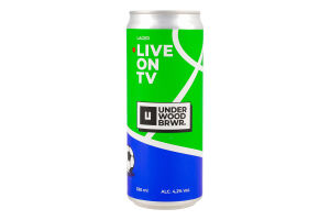 Пиво Underwood Brewery Live On TV світле з/б