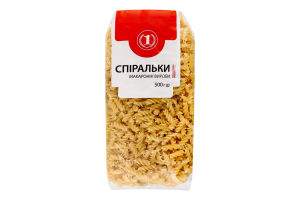 Изделия макаронные Спиральки ТМ "1" м/у 500г