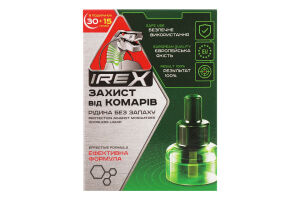 Жидкость для фумигатора против летающих насекомых 30 + 15 ночей Irex 30.6мл