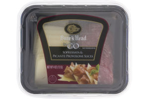 Boar's Head To Go Sopressata & Picante Provolone Slices