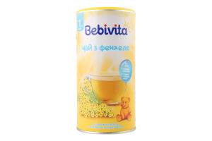 Чай для дітей від 1тиж швидкорозчинний з фенхелю Bebivita тубус 200г