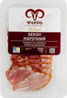 Бекон зі свинини нарізка Морочний Фарро в/к в/с кг