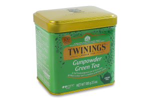 Чай зеленый листовой Gunpowder Twinings ж/б 100г