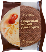 Коржі вафельні для торта з додаванням какао Lekorna м/у 90г