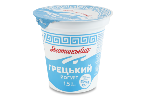 Йогурт 1.5% Греческий Яготинський ст 260г
