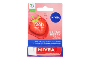 Бальзам-уход для губ Клубничное сияние Shine Nivea 4.8г