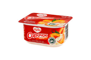 Творожок 5% взбитый с наполнителем фруктовым Персик Чудо ст 100г