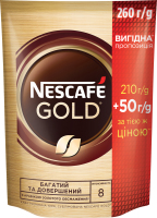 Кофе растворимый сублимированный Gold Nescafe д/п 260г